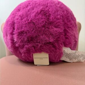 Magaschoni Home Pink Faux Fur Pillow